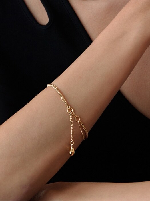 Double rope bracelet(GOLD)